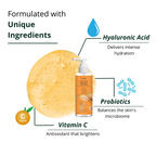 Botnal Clean Rinse Probiotic Gel Face Wash With Vitamin C, Hyaluronic Acid and Papaya | Grocsy