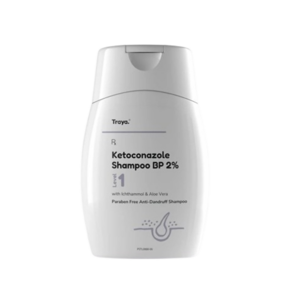 Traya Ketoconazole Shampoo BP 2% with Ichthammol & Aloe Vera | Grocsy