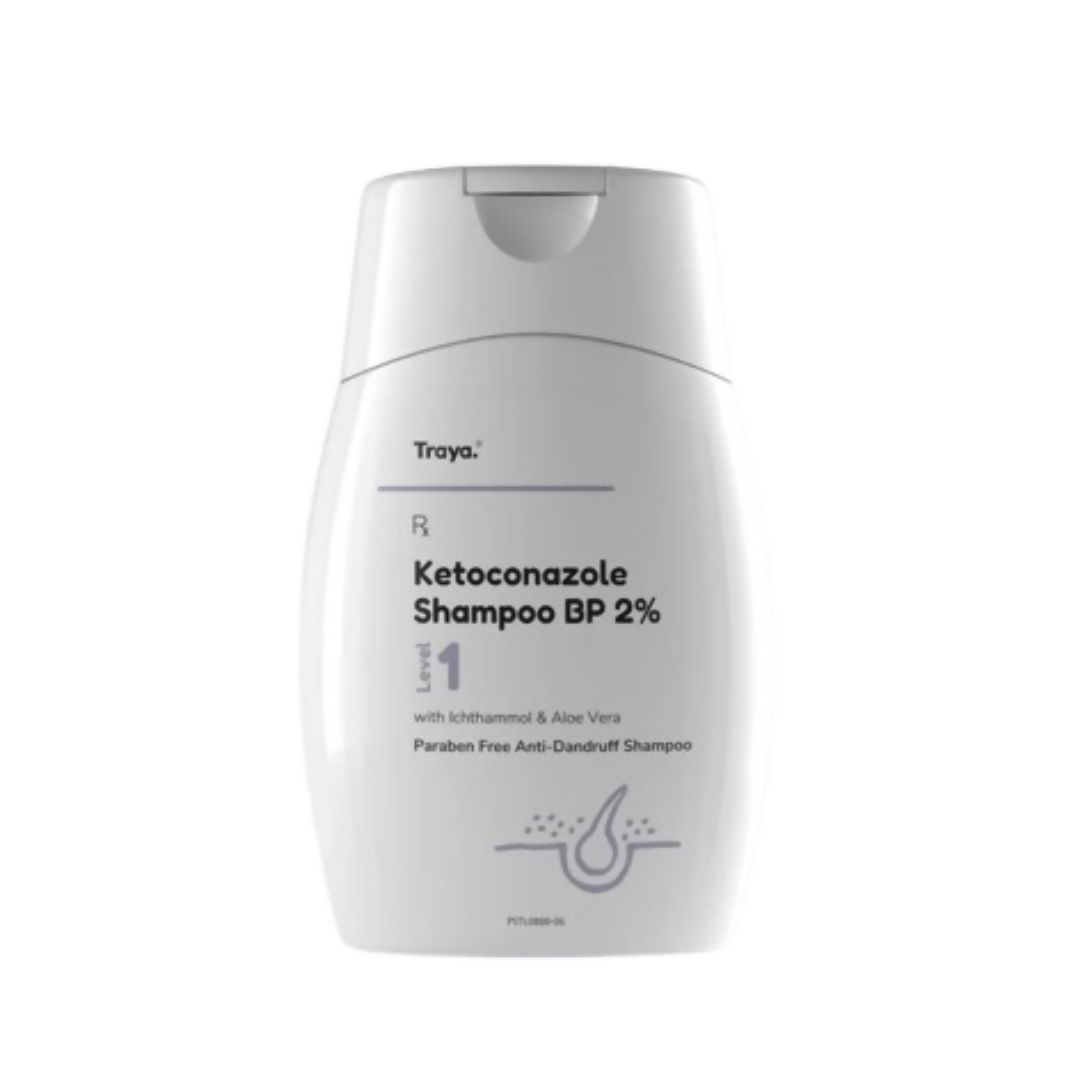 Traya Ketoconazole Shampoo BP 2% with Ichthammol & Aloe Vera | Grocsy