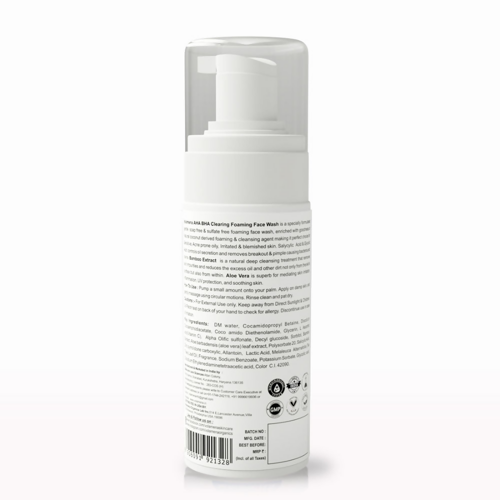 Volamena Aha Bha Clearing Foaming Face Wash | Grocsy
