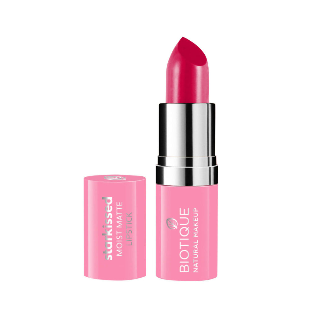 Biotique Starkissed Moist Matte Lipstick - Pick Me Up | Grocsy