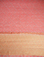 Shades Of Baby Peach With Floral Design Semi Chanderi Saree By Gayathri Reddy Designer Studio | Grocsy