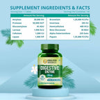 Himalayan Organics Digestive Enzyme 375 mg Vegetarian Capsules | Grocsy