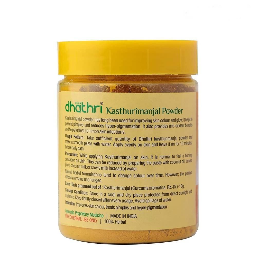 Dhathri Ayurveda Kasthuri Manjal Powder | Grocsy