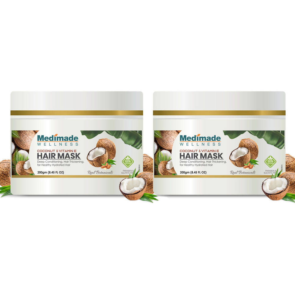Medimade Wellness Coconut & Vitamin E Hair Mask | Grocsy