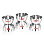 Sumeet Stainless Steel SoLid Apple Bowl | Grocsy