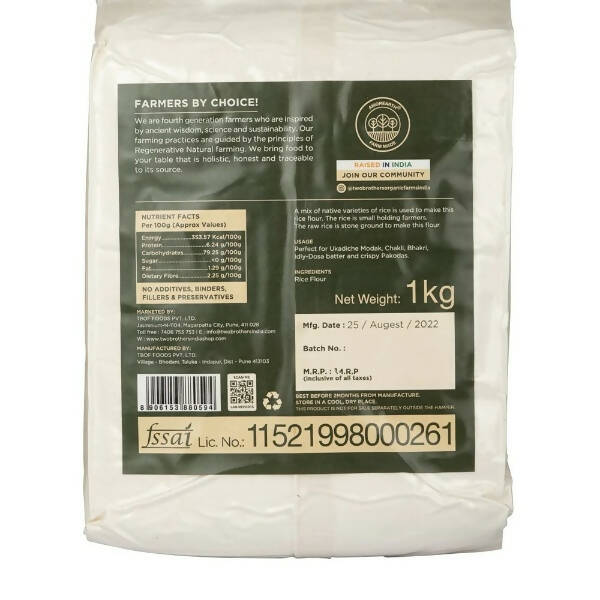 Two Brothers Organic Farms Rice Flour-Semi Polished | Grocsy