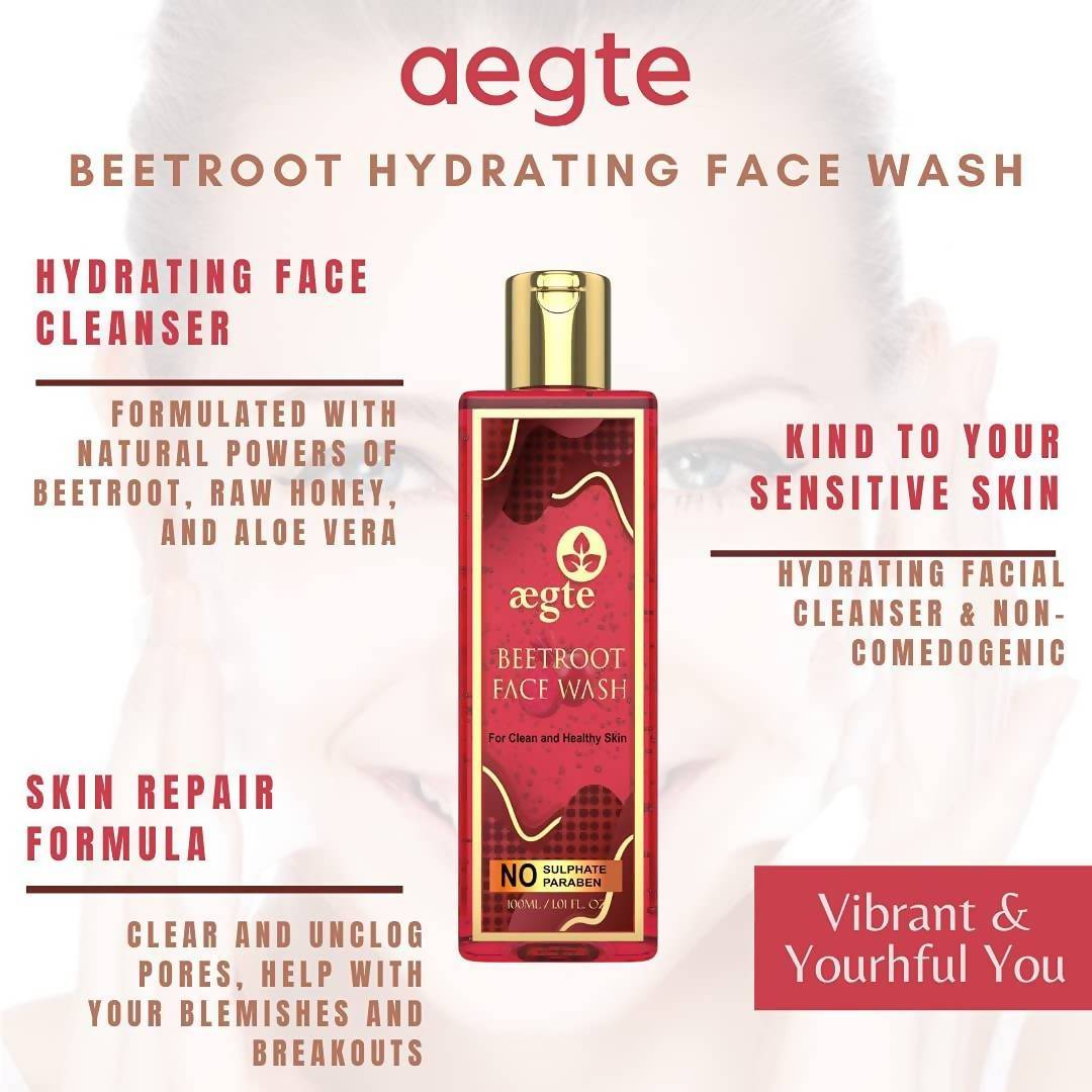 Aegte Beetroot Face Wash | Grocsy