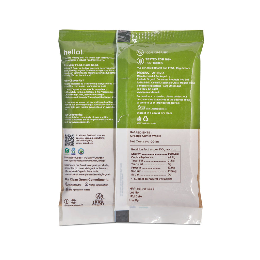 Pure & Sure Organic Cumin Powder