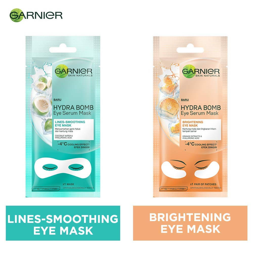 Garnier Hydra Bomb Eye Serum Coconut Water Mask | Grocsy