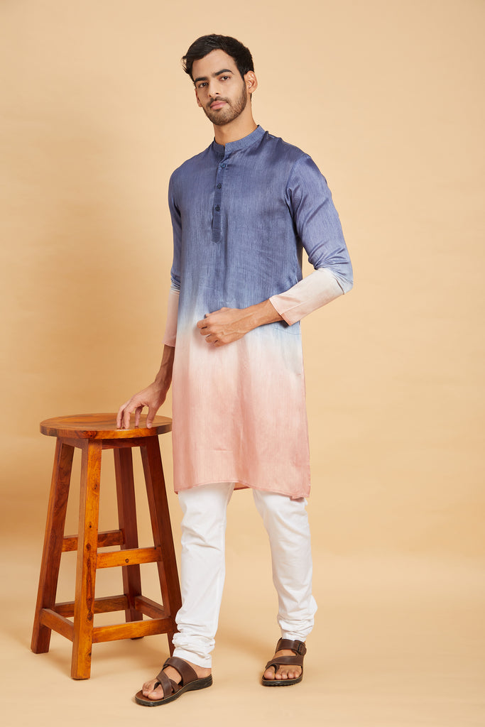 Waikawa Ombre Kurta by Hilo Design | Grocsy