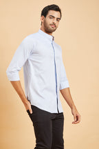 Skii Chinese Collar Shirt by Hilo Design | Grocsy