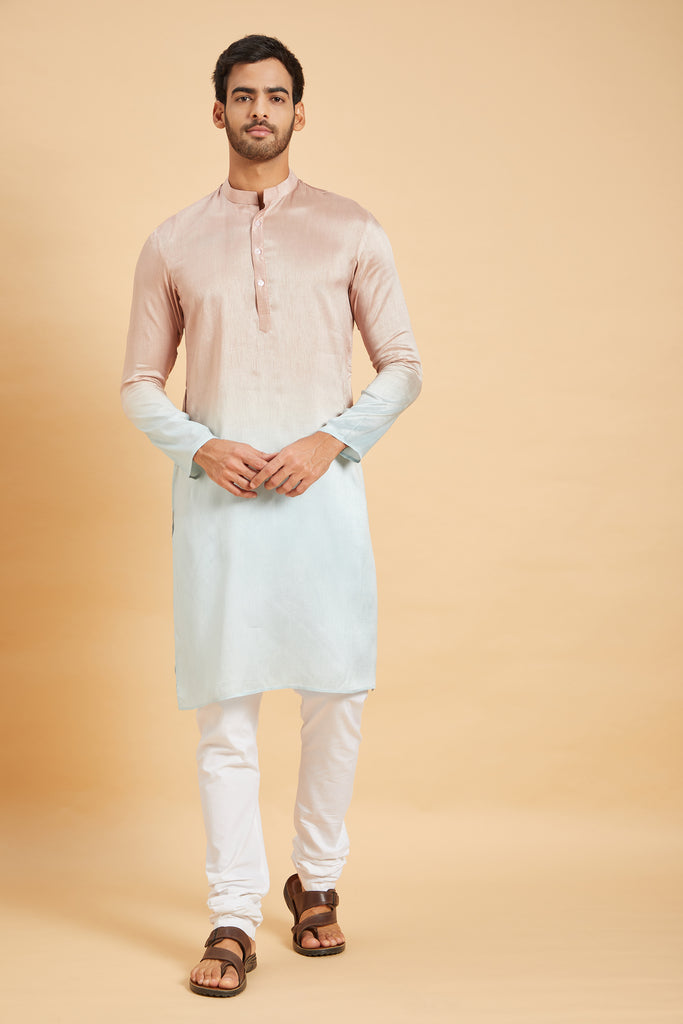 Glidden Ombre Designer Men's kurta by Hilo Design | Grocsy