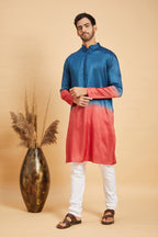 Radical Marino Ombre Kurta by Hilo Design | Grocsy