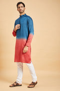 Radical Marino Ombre Kurta by Hilo Design | Grocsy
