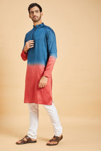 Radical Marino Ombre Kurta by Hilo Design | Grocsy