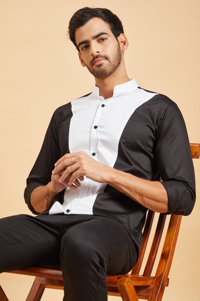 Clear Cut Pattern Designer Men's Shirt by Hilo Design | Grocsy