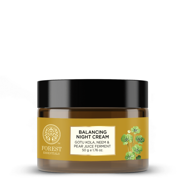 Forest Essentials Balancing Night Cream with Gotu Kola, Neem & Pear Juice Ferment | Grocsy