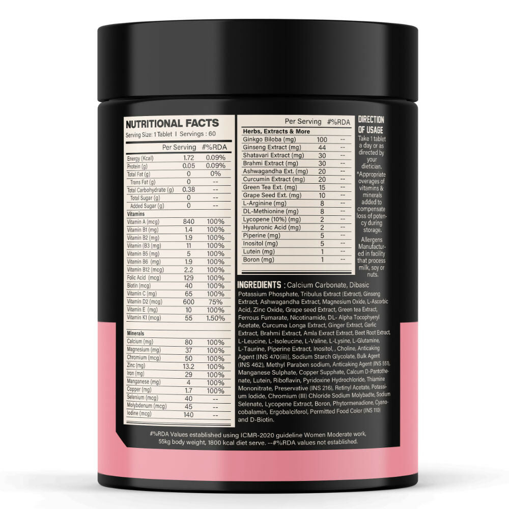 MyFitFuel Women Advance Daily Essential Multivitamin Capsules | Grocsy
