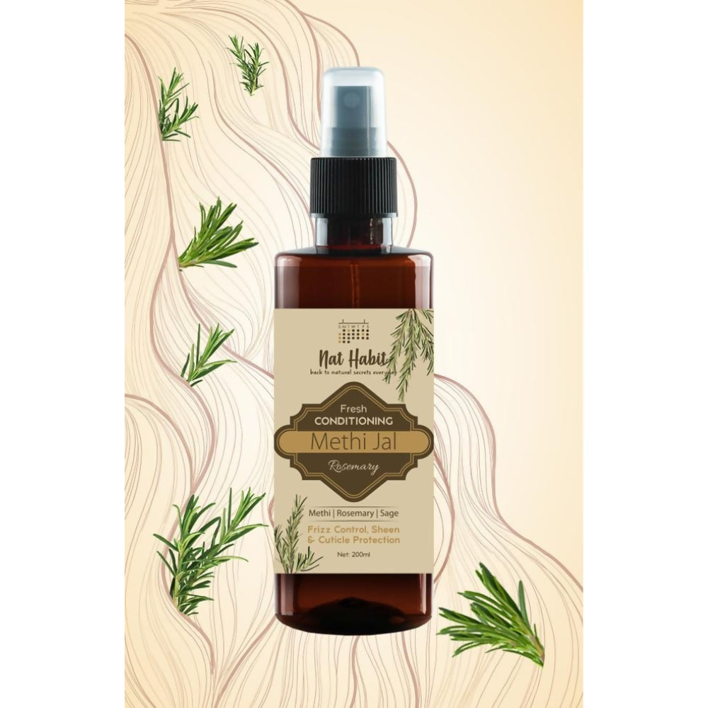 Nat Habit Green Tea Conditioning Methi Jal Hair Serum Spray | Grocsy