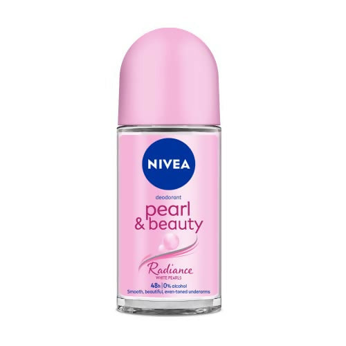 Nivea Deodorant Roll On Pearl & Beauty Radiance For Eventoned Smooth & Beautiful Underarms | Grocsy