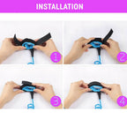 Safe-O-Kid Elastic Safety Wrist Adjustable Strap link for Baby- Orange Colour | Grocsy