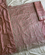 KC Peach Vichitra Silk Palazzo Suit For Women Festival Wear | Grocsy