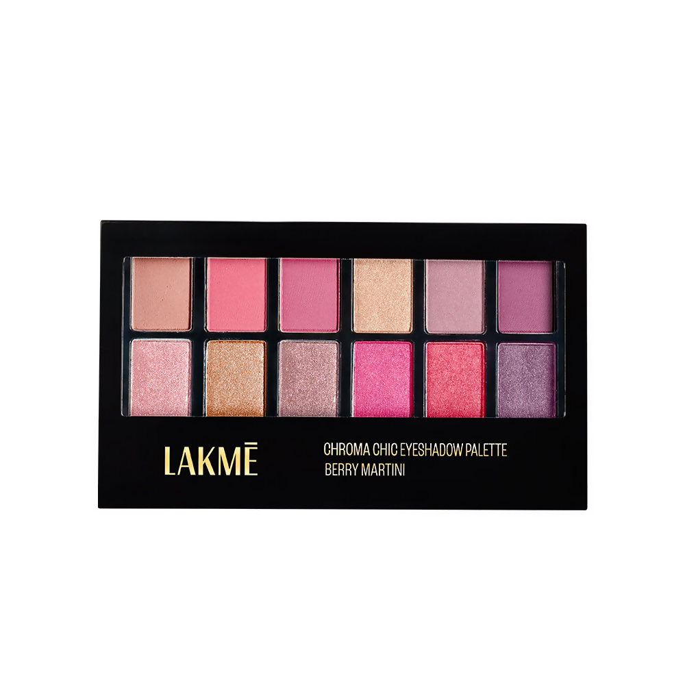 Lakme Glitterati Chroma Chic Eye Shadow Palette - Smokin Glam | Grocsy