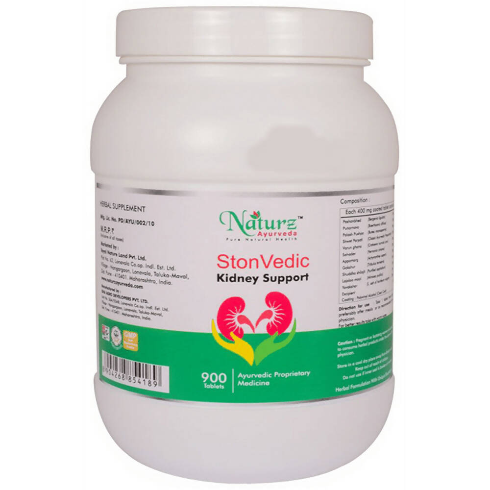 Naturz Ayurveda Stonevedic Kidney Support Tablets | Grocsy