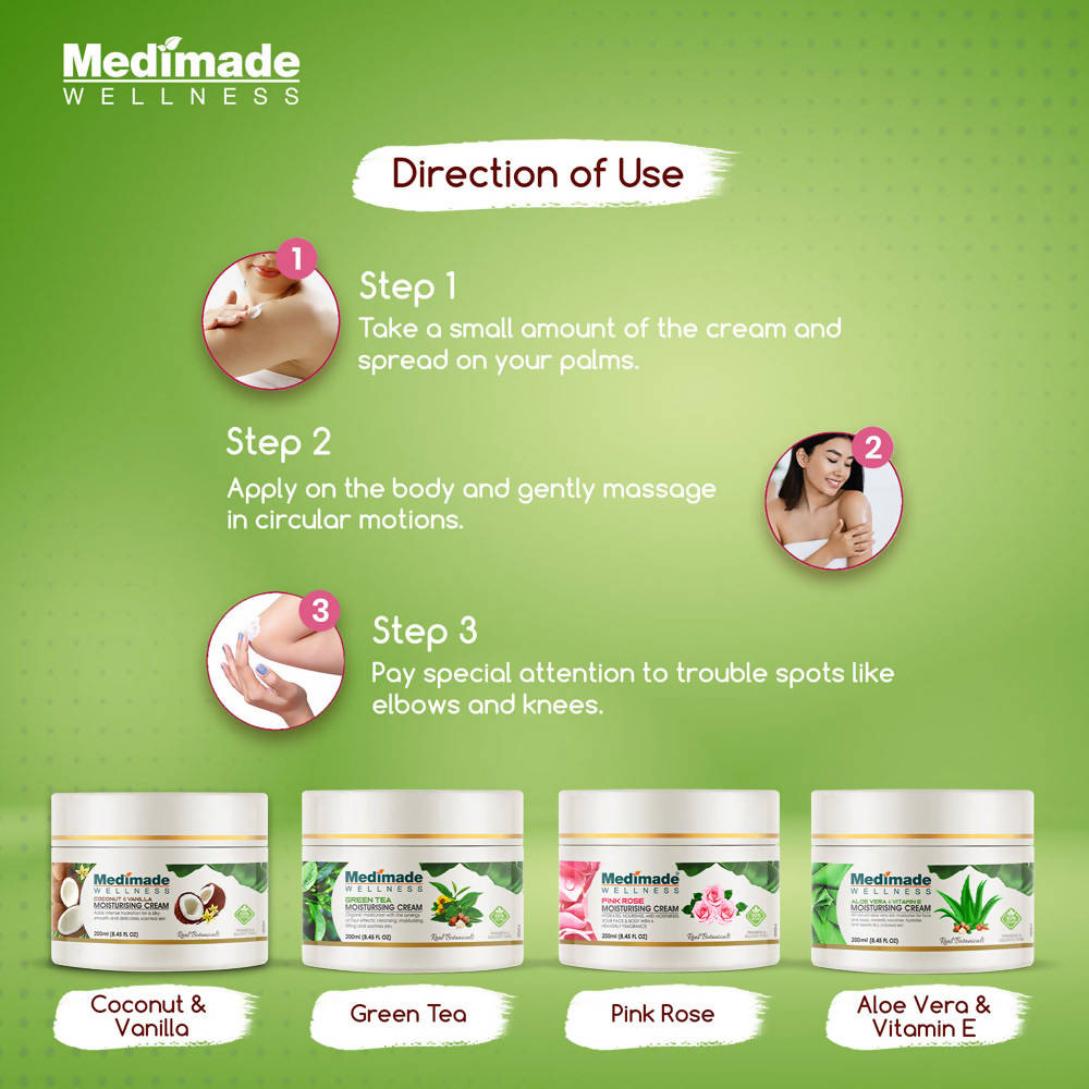 Medimade Wellness Aloe Vera & Vitamin E Moisturising Cream | Grocsy