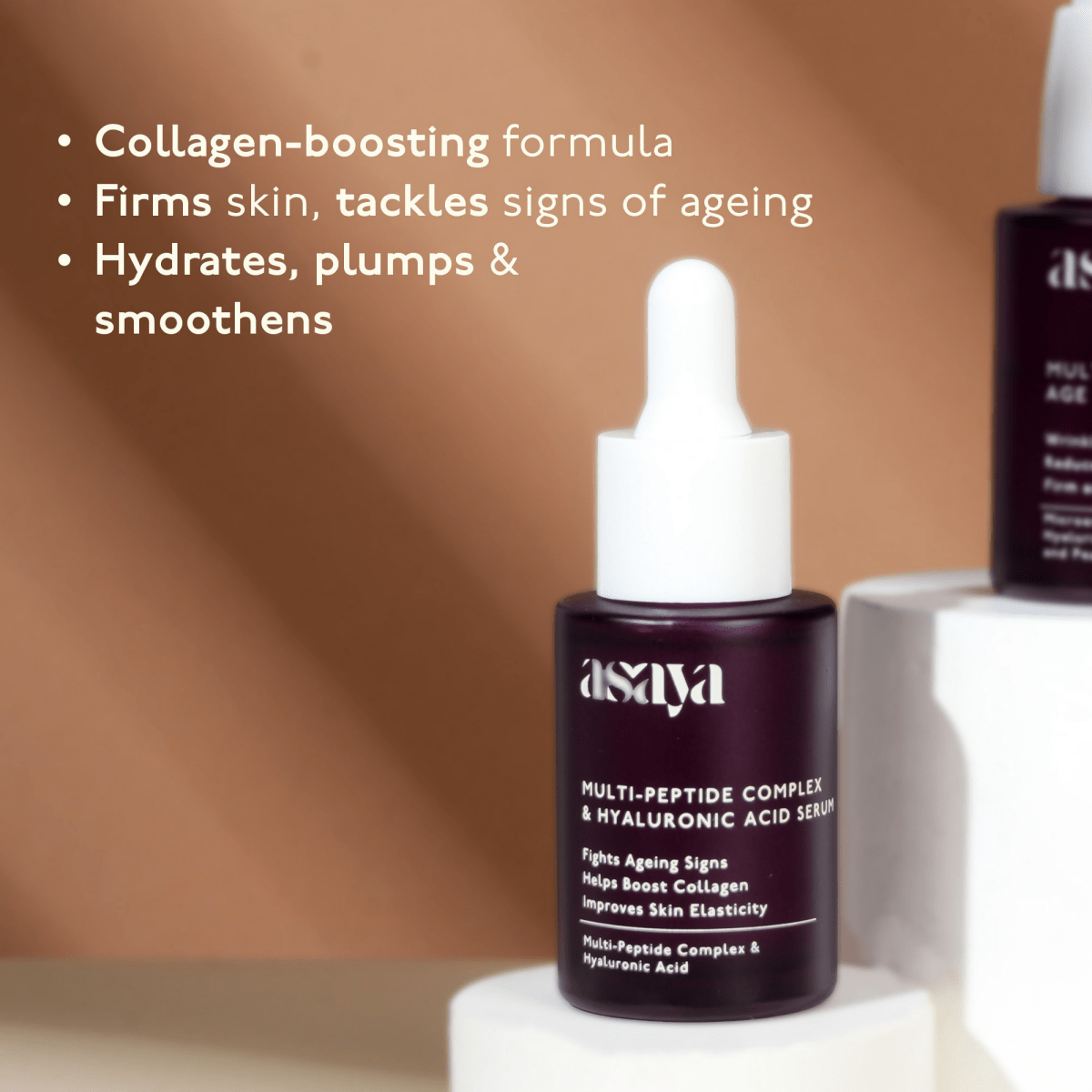 Asaya 5% Multi Peptide Serum With Hyaluronic Acid & Collagen Peptide Face Serum For Anti Ageing | Grocsy