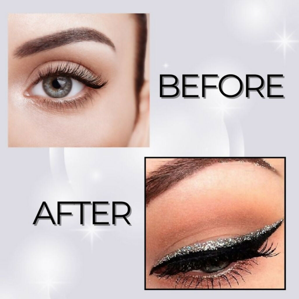 BOBI Glitter Eyeliner Silver Diamond Sparkle Finish | Grocsy