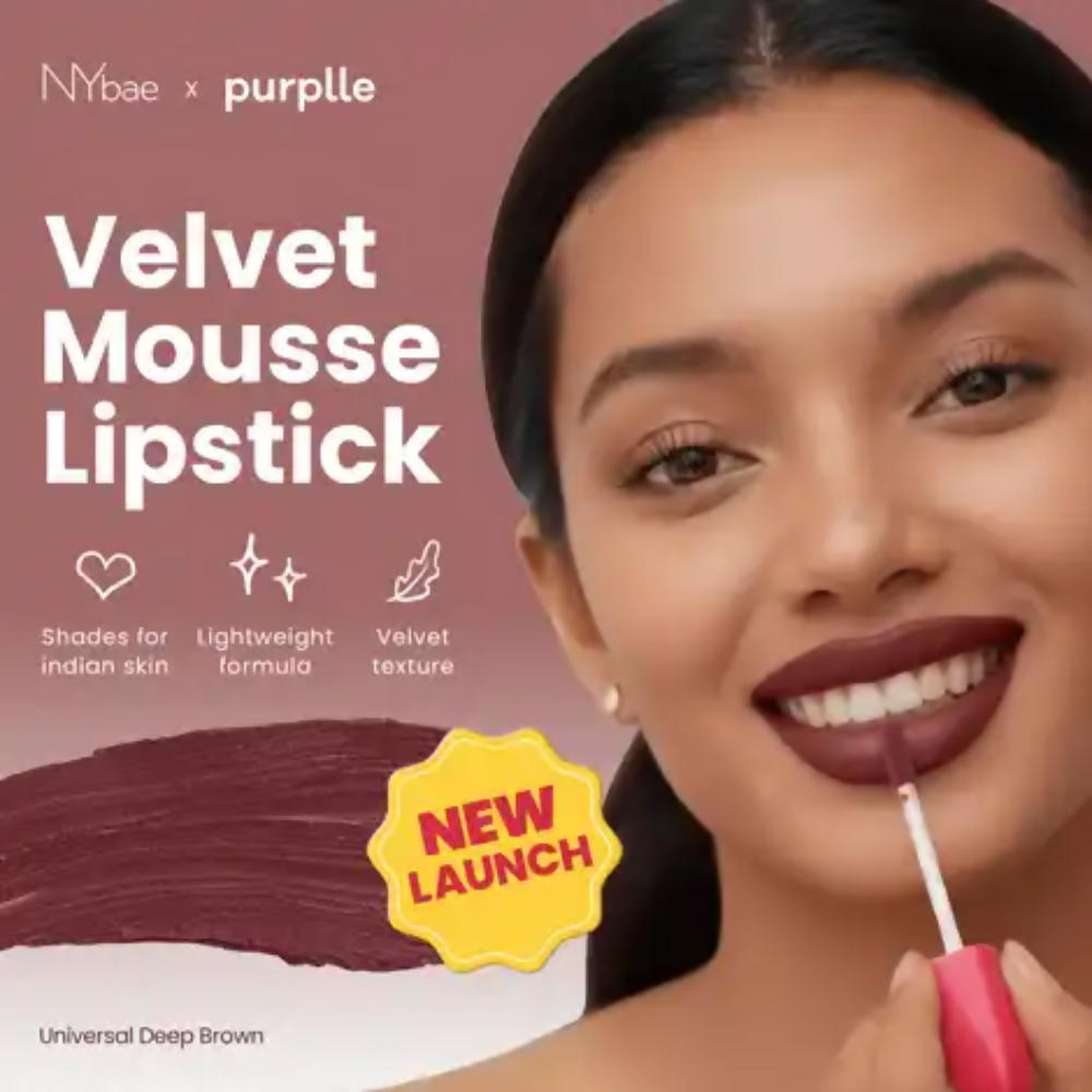 NY Bae Velvet Mousse Liquid Lipstick - Brown Girl Brown 10 | Grocsy