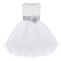 Asmaani Baby Girl's White Color Fancy Party Wear Dress (AS-DRESS-22053) | Grocsy