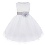 Asmaani Baby Girl's White Color Fancy Party Wear Dress (AS-DRESS-22053) | Grocsy