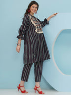Joban Fashion Blue Printed Co Ord Set | Grocsy