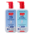 LuvLap Baby Shampoo + Baby Wash Combo Set | Grocsy