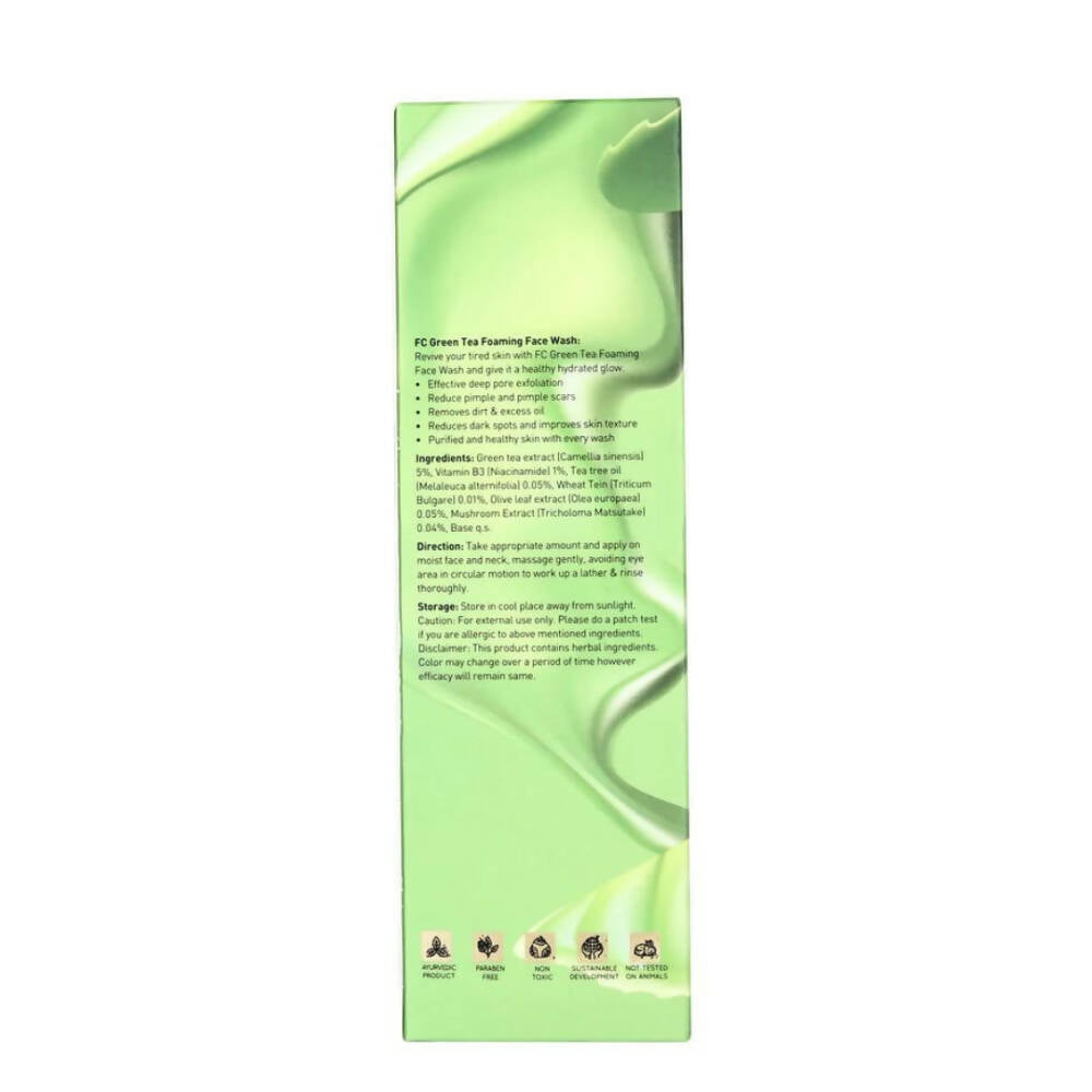 Fashion Colour Green Tea Foaming Face Wash | Grocsy