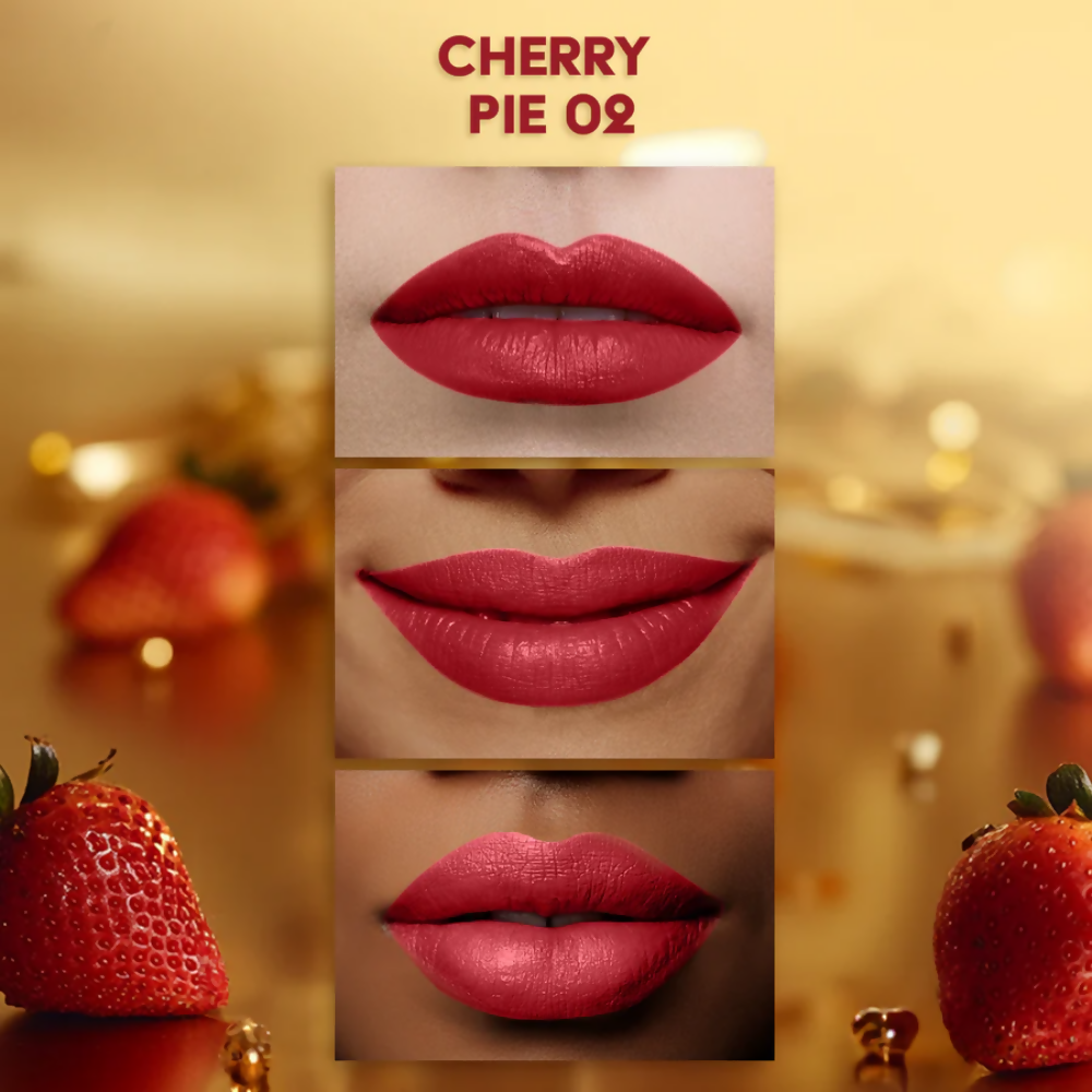 Faces Canada Comfy Matte Velvet Touch Lipstick - Cherry Pie 02 | Grocsy