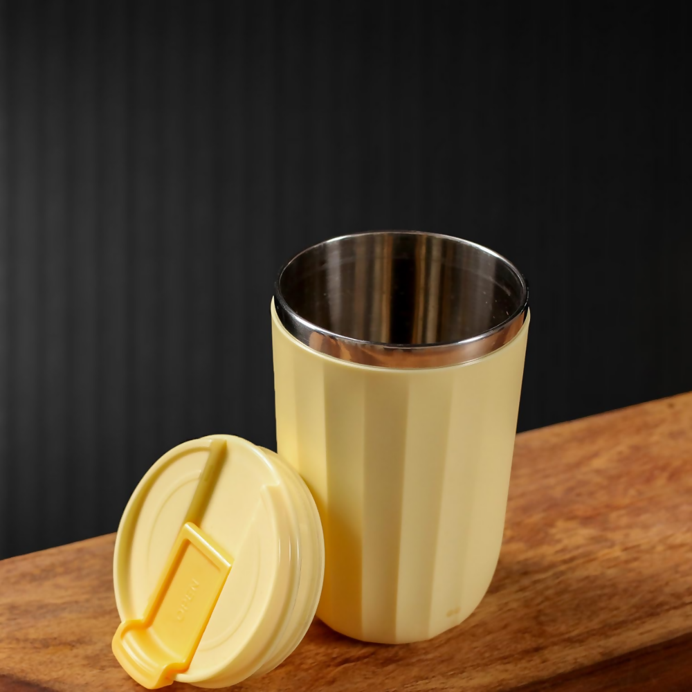 Udyan Tea Stainless Steel Vacuum Insulated Tumbler - Honey Yellow | Grocsy