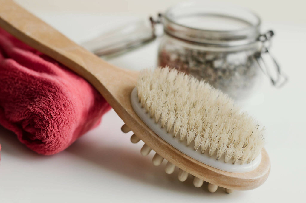 Careberry Dual-Action Bamboo Body Brush | Grocsy