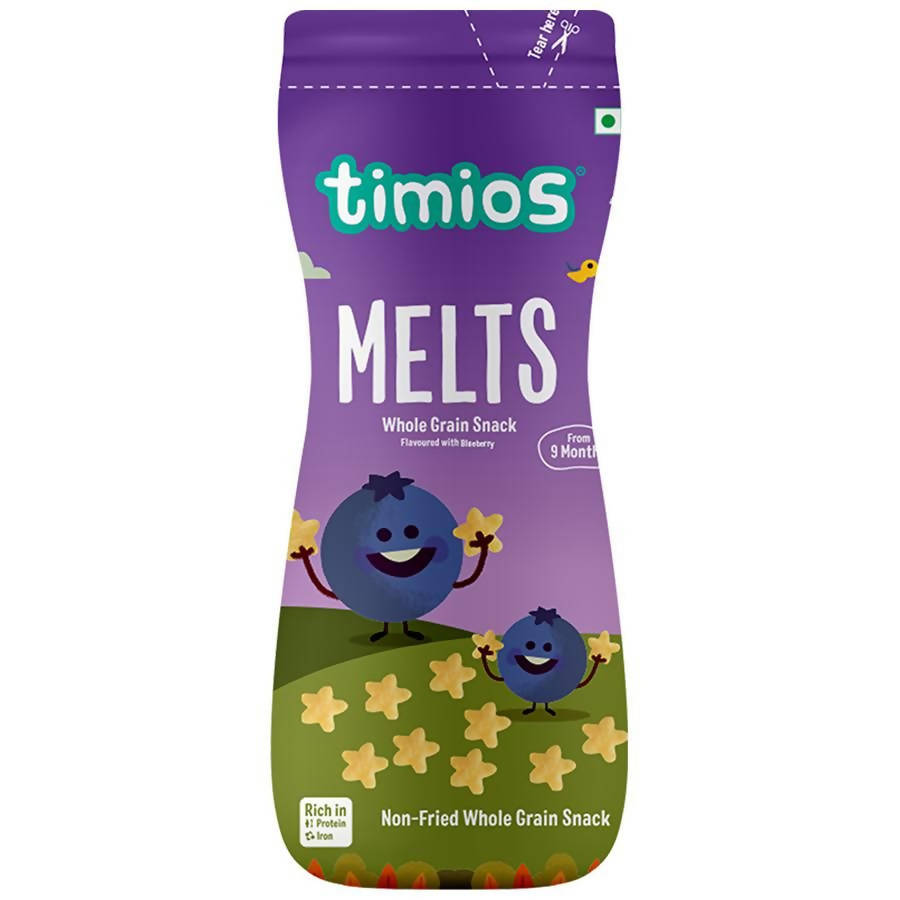 Timios Melts Blueberry Finger Food For Babies | Grocsy