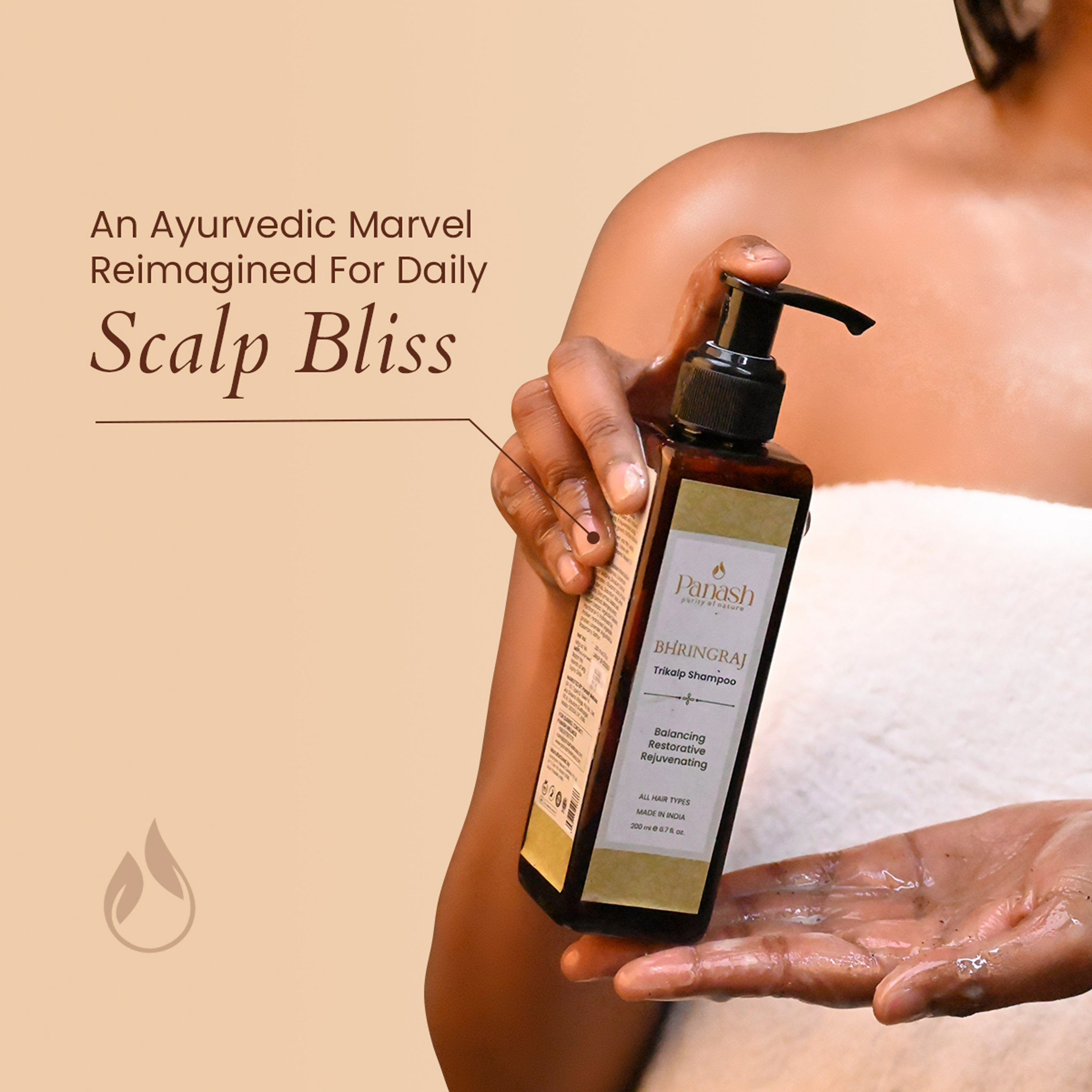 Panash Bhringraj Trikalp Hair Shampoo | Grocsy