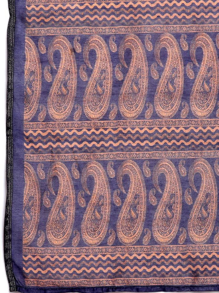 Myshka Women's Traditional Multi Cotton Print Casual Dupatta | Grocsy