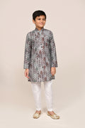Joban Fashion Cotton Silk Multicolor Kurta With Straight Fit Pant | Grocsy