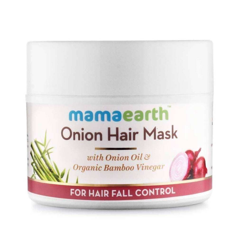 Mamaearth Onion Conditioner + Hair Mask + Hair Oil + Hair Serum For Hair Fall Control | Grocsy