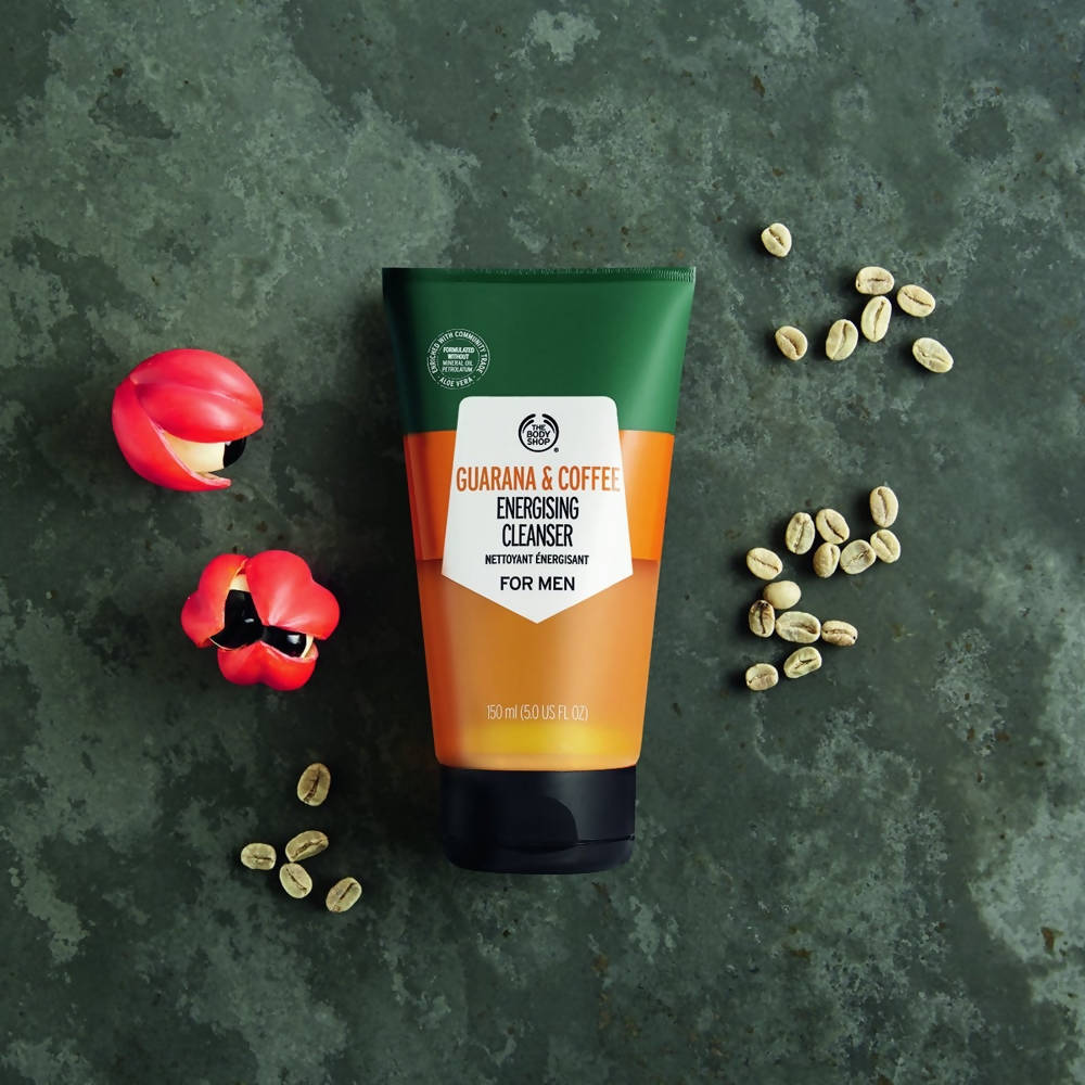 The Body Shop Guarana And Coffee Energising Cleanser For Men | Grocsy