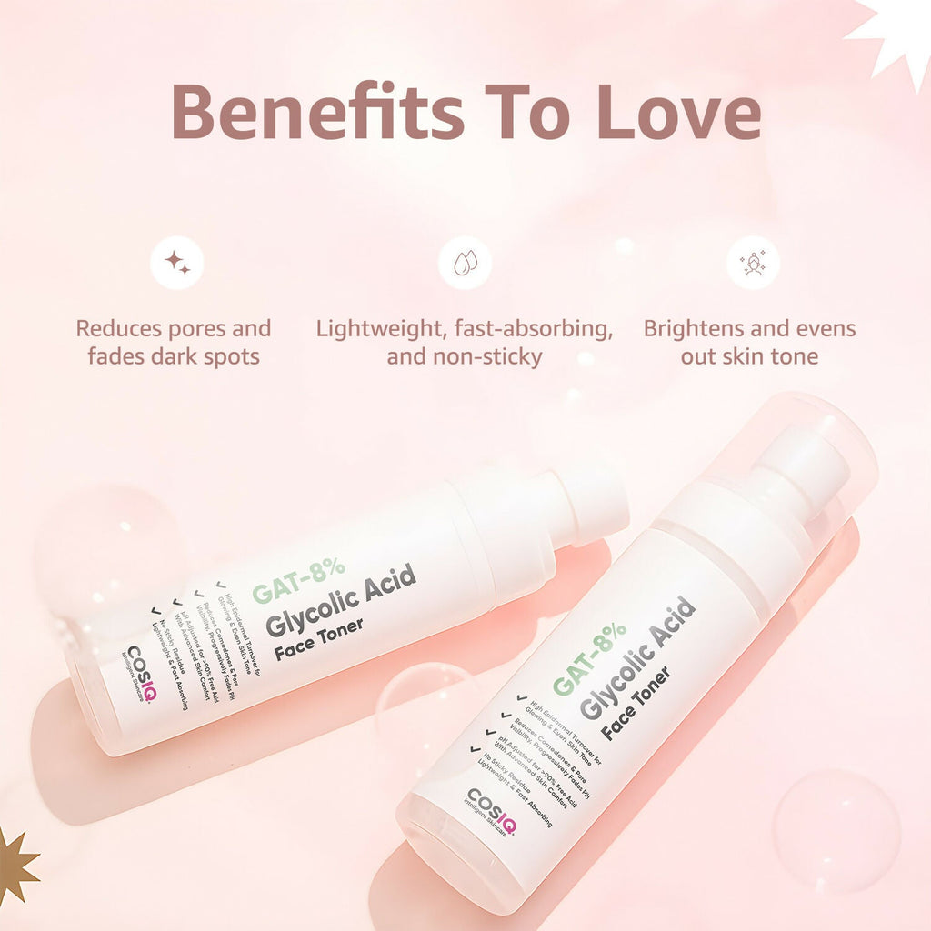 Cos-IQ GAT-8% Glycolic Acid Face Toner | Grocsy