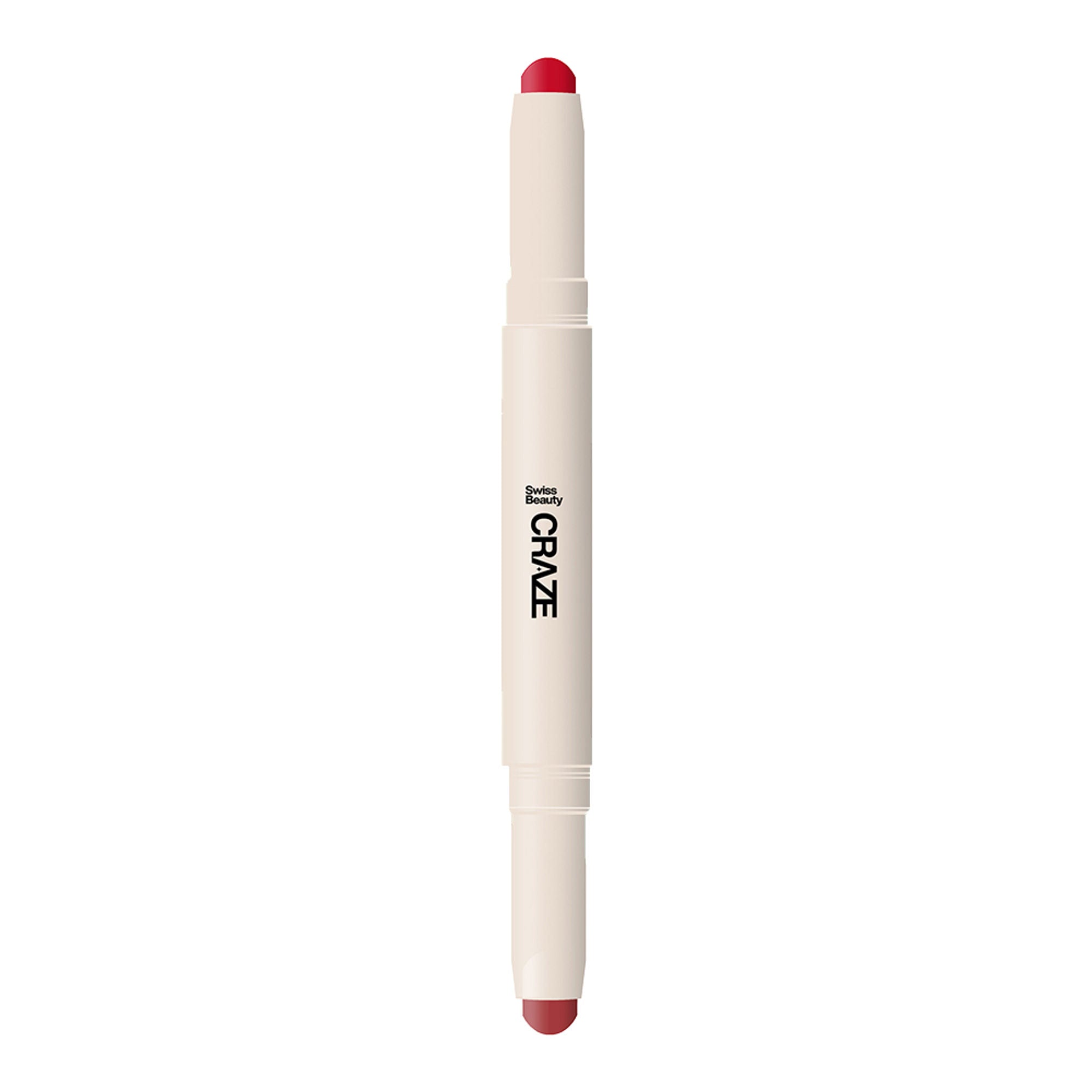 Swiss Beauty CRAZE Duo 2 In 1 Satin Matte Finish Lipstick Non-Transfer Lip Colour - 01 Party Ready | Grocsy
