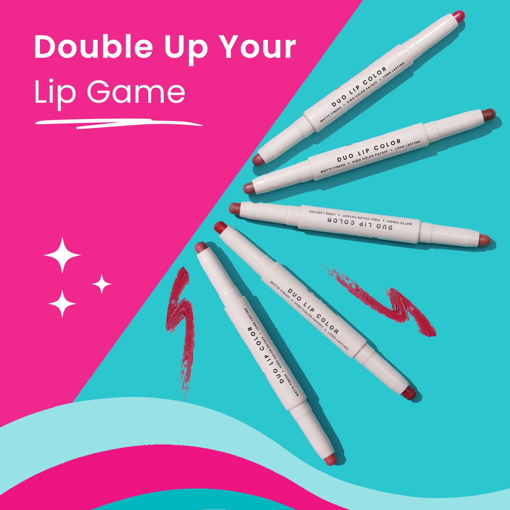 Swiss Beauty CRAZE Duo 2 In 1 Satin Matte Finish Lipstick Non-Transfer Lip Colour - 03 Choco Spice | Grocsy